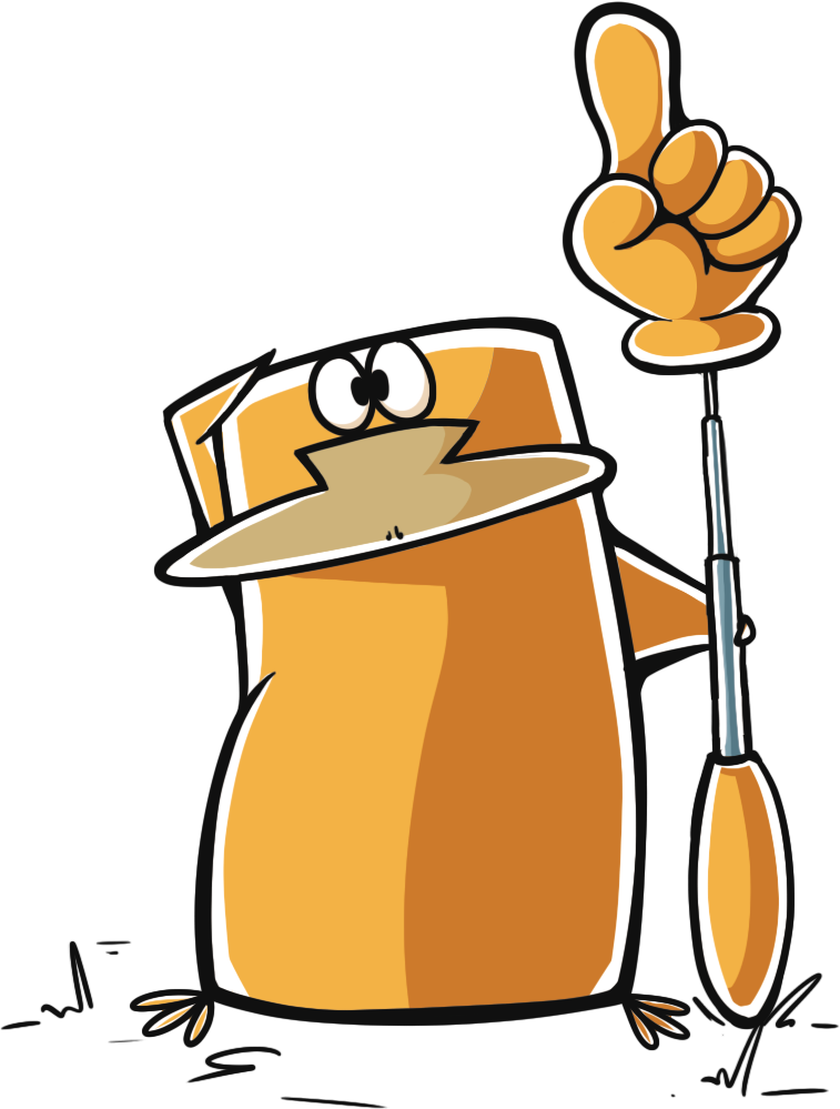 Final mascot: the platypus